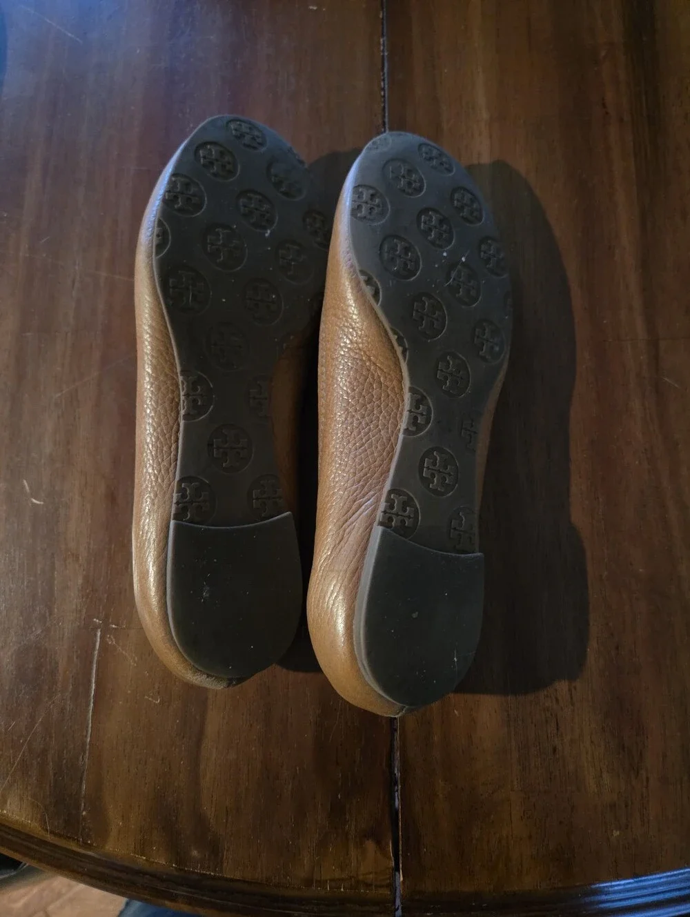 Tory Burch Tan Leather Loafers